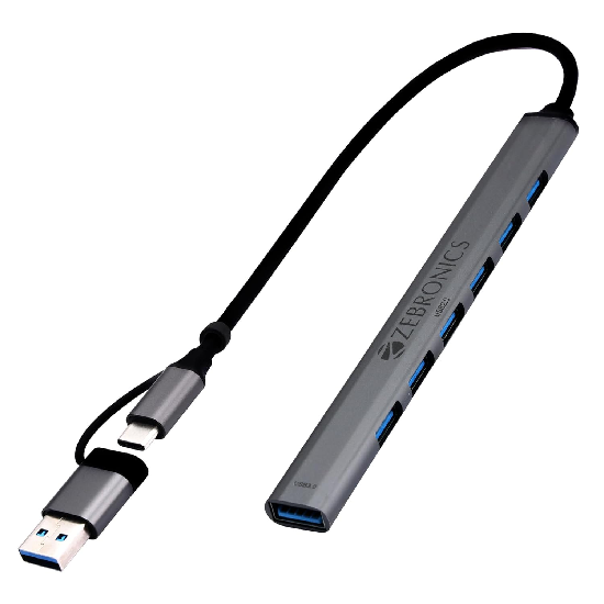 ZEBRONICS 700HB Type C Multiport Adapter USB 3.0